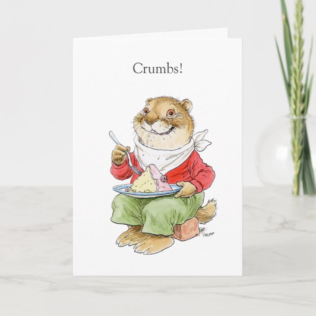 Tarjeta tardía del Muskrat de Birthdat (Anverso)
