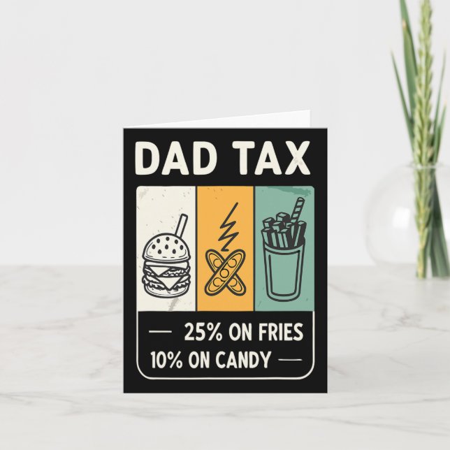 Tarjeta Tarifa de diseño arancelario Papi Trump, padre gra (Anverso)