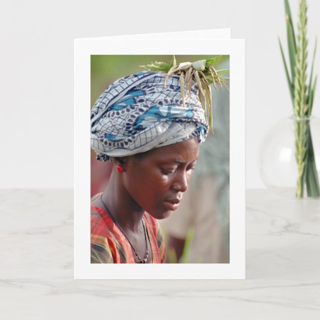 Tarjeta Tarjeta, "arroz de la cosecha de la mujer joven " (Anverso)