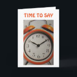 Tarjeta **TARJETA ATRÁS** RELOJ "50th BIRTHDAY"<br><div class="desc">50.º CUMPLEAÑOS ¿ALGUIEN? BUENO,  ESTE ESTARÁ SEGURO DE HACERLOS PARECER "DOS VECES" Y "REÍR" Y NI SIQUIERA TENDREMOS EN CUENTA ***GANDO 50*** ¡¡¡¡¡ESPERAMOS!!!!</div>