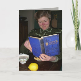 Tarjeta Tarjeta: cita de libro victoriana en el interior