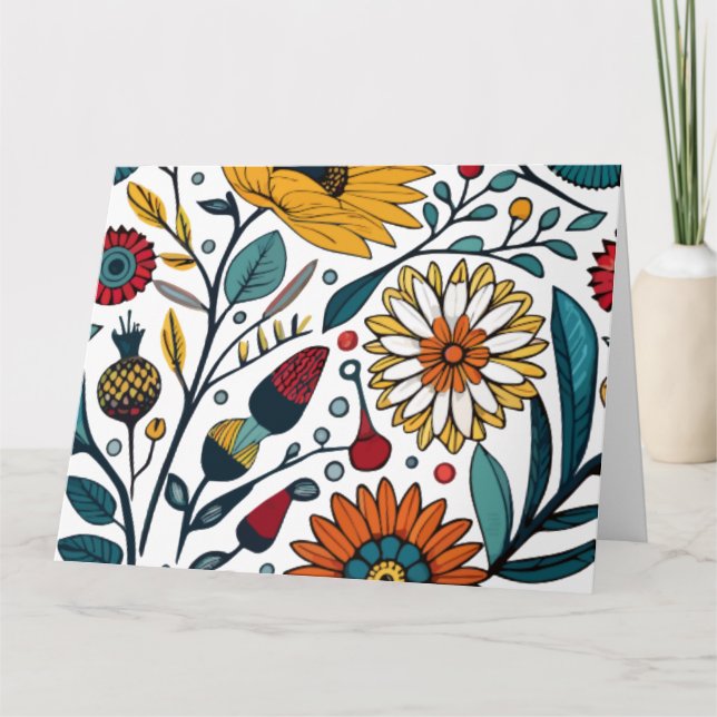 Tarjeta Tarjeta: Dazzling Daisy Delight (Anverso)