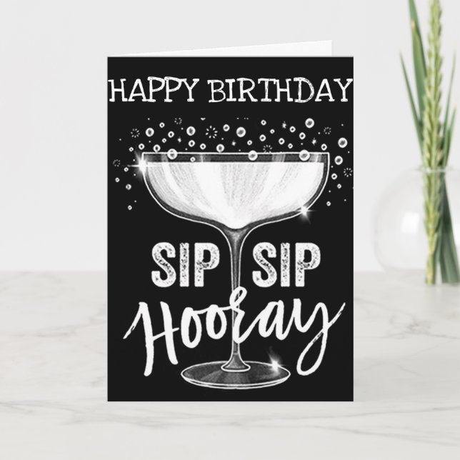 Tarjeta **TARJETA DE ADULTOS SIP HOORAY 40th BIRTHDAY AWAY (Anverso)