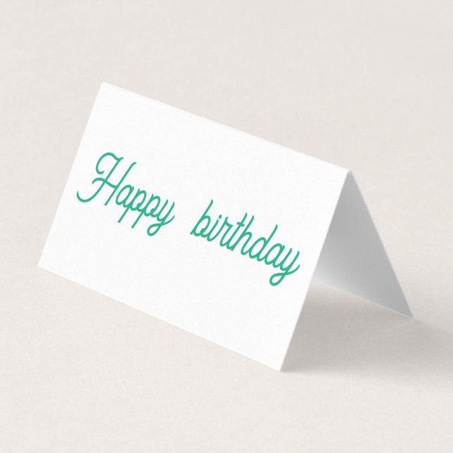 Tarjeta 'tarjeta de cumpleaños' (Reverso)
