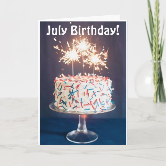 TARJETA *TARJETA DE CUMPLEAÑOS DE JULIO DE GALORE* (Anverso)
