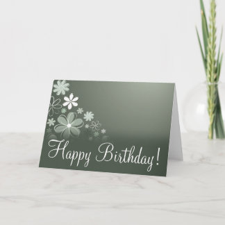 Tarjeta "Tarjeta de cumpleaños" de la floración de oliva