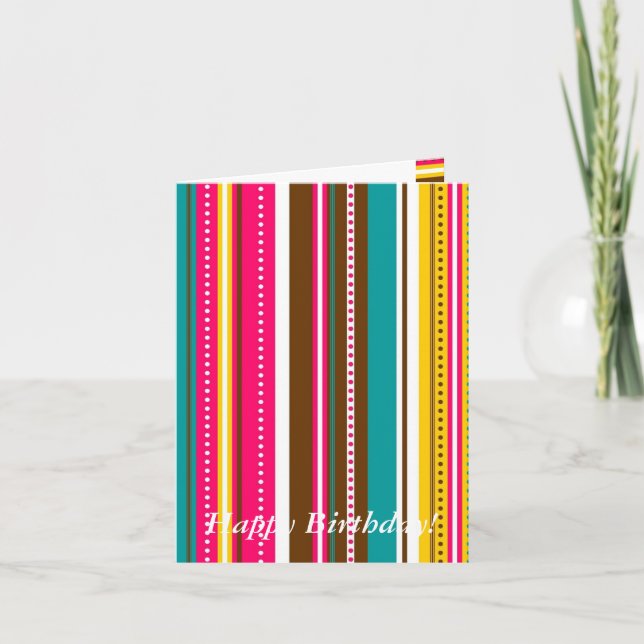 Tarjeta ¡Tarjeta de cumpleaños de moda! (Anverso)
