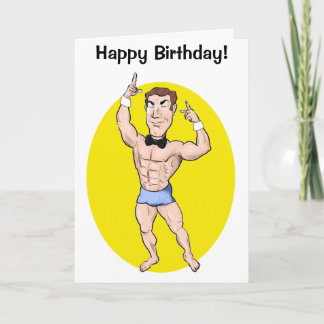 Tarjeta ¡Tarjeta de cumpleaños Hunk!
