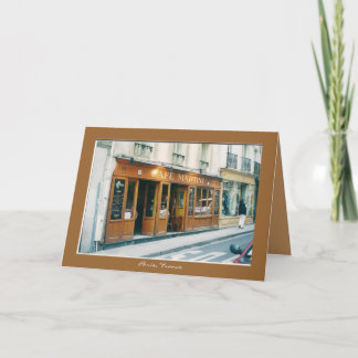 Tarjeta ¡Tarjeta de felicitación "Bonjour! "