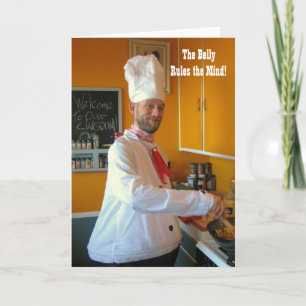 Tarjeta ¡Tarjeta de felicitación de comida divertida!