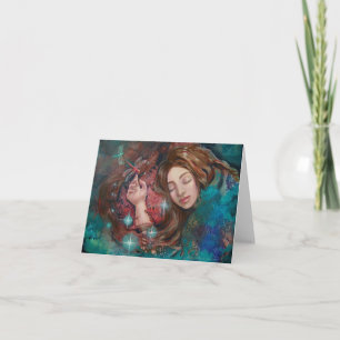 Tarjeta "Tarjeta de felicitación de la bella arte del