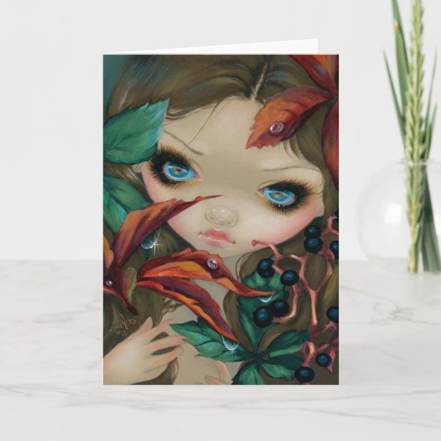 Tarjeta "Tarjeta de felicitación de la enredadera de (Anverso)