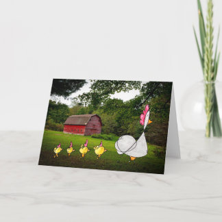 Tarjeta "Tarjeta de felicitación de la gallina de la