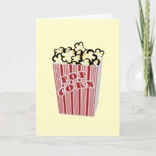 Tarjeta ¡Tarjeta de felicitación de las palomitas que
