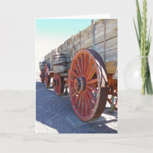 Tarjeta ¡Tarjeta de felicitación de vagón con estilo vinta