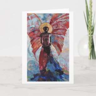 Tarjeta ¿Tarjeta de felicitación en blanco "cuánto tiempo?