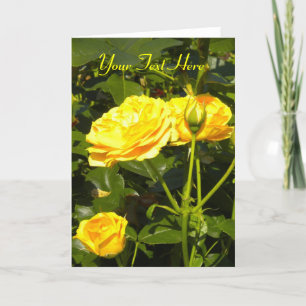 Tarjeta *Tarjeta de felicitación Personalizar* de rosas am
