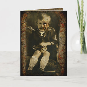 Tarjeta ¡Tarjeta de Halloween para los monstruos!