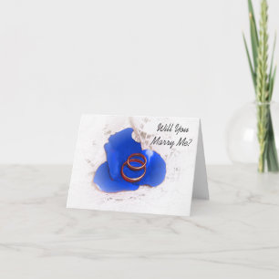 Tarjeta ¿Tarjeta de la oferta de la boda usted me casará?