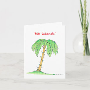 Tarjeta ¡Tarjeta de Navidad Hawaiana!