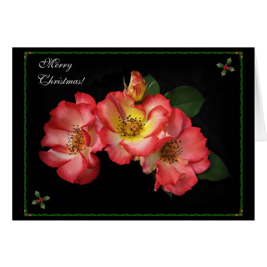 Tarjeta ¡Tarjeta de Navidad hermosa de los rosas 2014!