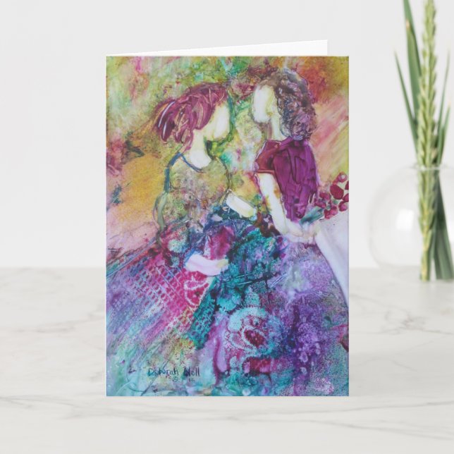 Tarjeta "Tarjeta de saludo de los mejores amigos (Anverso)