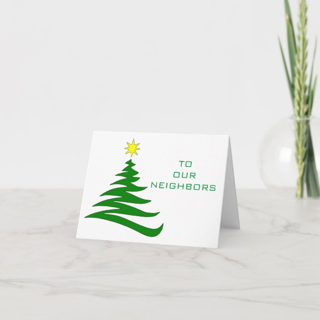 TARJETA *TARJETA DE VECINO NAVIDADES/SALUD DE AÑO NUEVO* (Anverso)