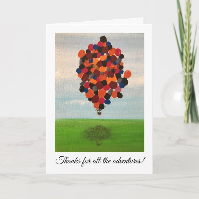 Tarjeta ¡Tarjeta del aniversario - gracias por las (Anverso)
