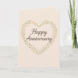 Tarjeta "Tarjeta elegante de Feliz Aniversario"