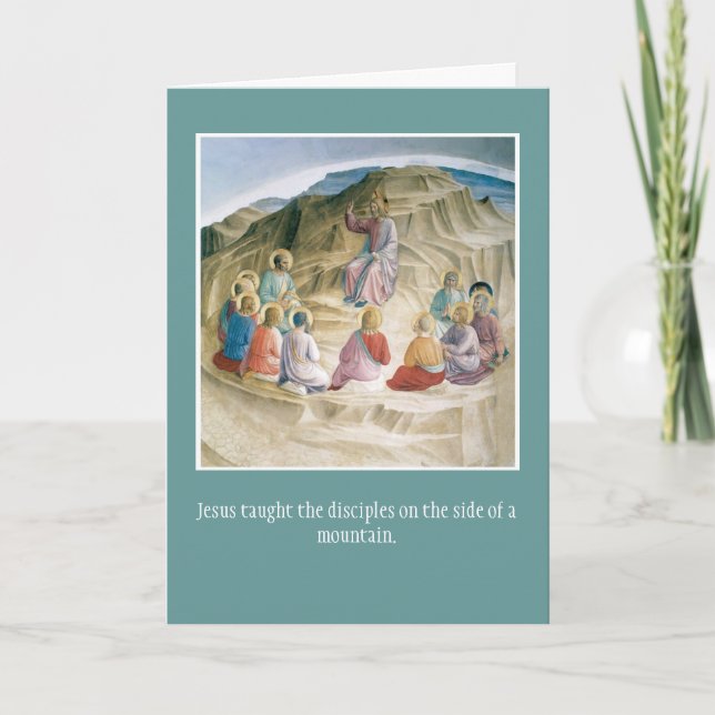 Tarjeta Tarjeta-Estímulo cristiano del saludo (Anverso)