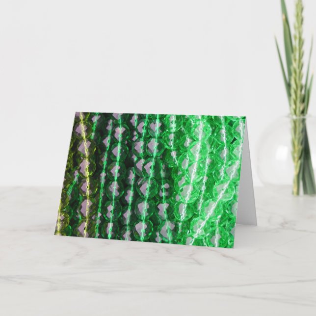 Tarjeta Tarjeta, "gotas verdes " (Anverso)