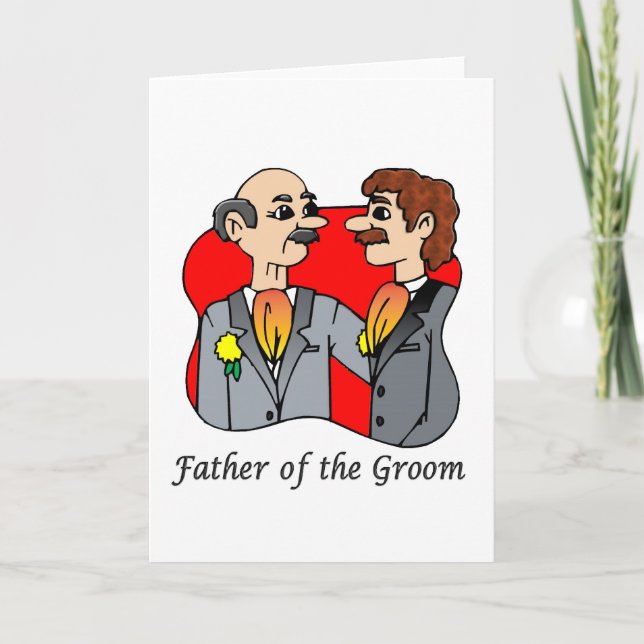 Tarjeta Tarjeta: Padre del Groom (Anverso)