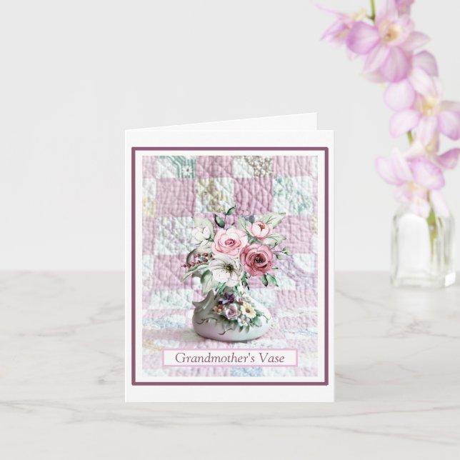 Tarjeta Tarjeta; Pensamiento plegado de la maleta de tu ab (Orquídea)