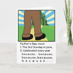 Tarjeta Tarjeta/Personalización del Día del Padre Porque P