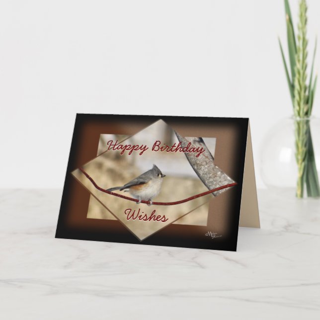 Tarjeta Tarjeta-personalizar del pájaro cantante del (Anverso)
