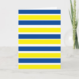 Tarjeta ¡Tarjeta rayada azul y amarilla! ¡Esconda dentro!