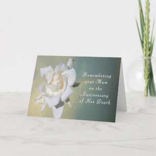 Tarjeta Tarjeta, recordando a su mamá en aniversario de la