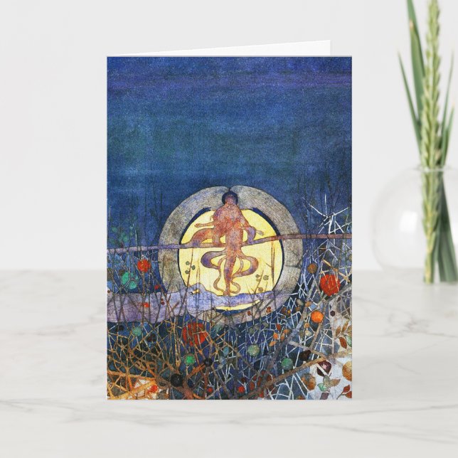 Tarjeta Tarjeta: The Harvest Moon por C.R. Mackintosh (Anverso)