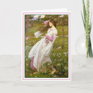 Tarjeta Tarjeta: Windflowers - por el Waterhouse de Juan