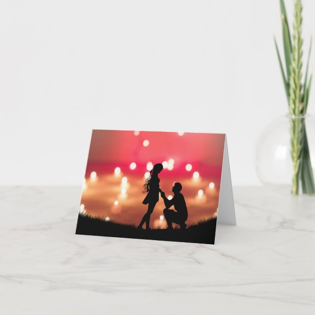 Tarjeta ¡Tarjetas de fiesta de compromiso! (Anverso)