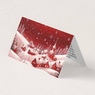 Tarjeta "Tarjetas de Navidades de Personalizable Snowy Vil