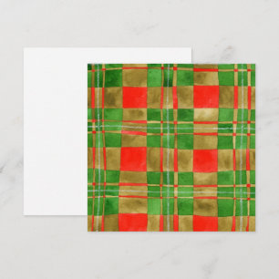 TARJETA TARJETÓN PLANO CUADRADO MAC GREGOR TARTAN 5.25"
