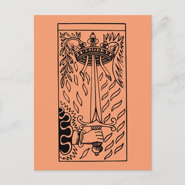 Tarjeta Tarot: As De Espadas (Anverso)