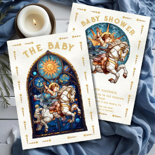 Tarjeta Tarot Baby Shower de vidrio contenido