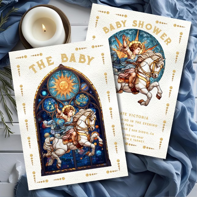 Tarjeta Tarot Baby Shower de vidrio contenido (Subido por el creador)