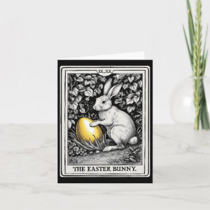 Tarjeta Tarot Card Feliz Semana Santa Conejo Primavera Pas