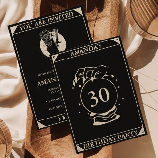 Tarjeta Tarot Celestial Cualquier Edad Invitación 