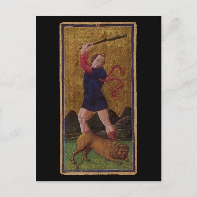 Tarjeta Tarot de fuerza (Anverso)