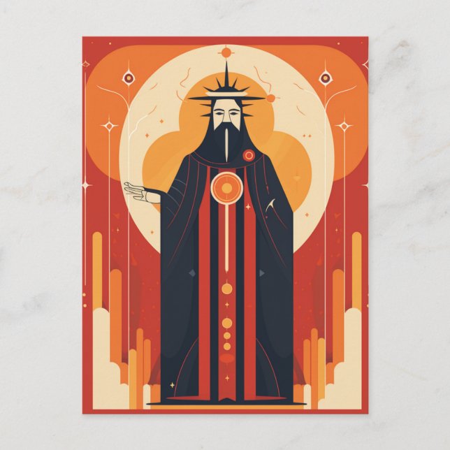 Tarjeta Tarot del emperador (Anverso)