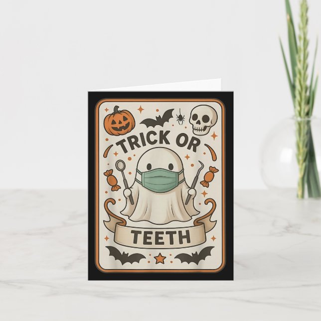 Tarjeta Tarot Dental Dental Halloween D (Anverso)